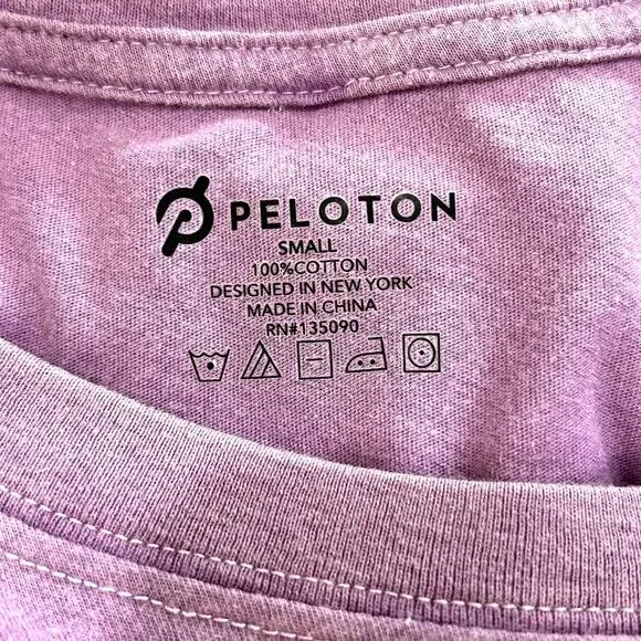 Peloton Short Sleeve Purple Vintage Cotton T-shirt Make Your Mark Small NWT - Picture 7 of 8